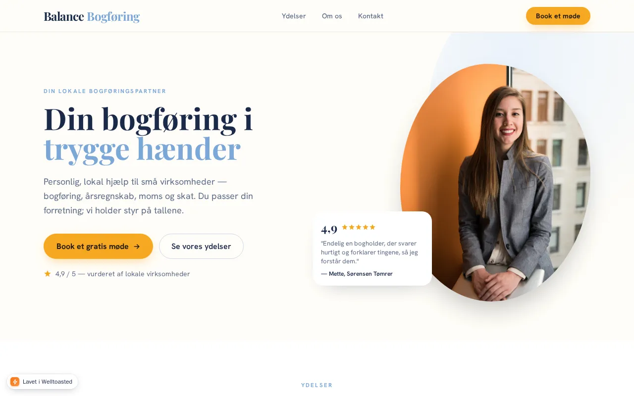 Bogføring med booking & leads